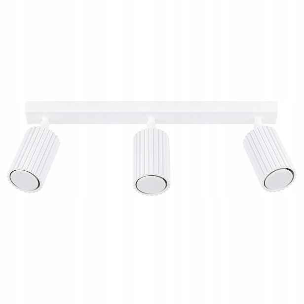 Sollux Lighting Stropní svítidlo bílá 3xGU10 10W vroubkované reflektory 45 cm