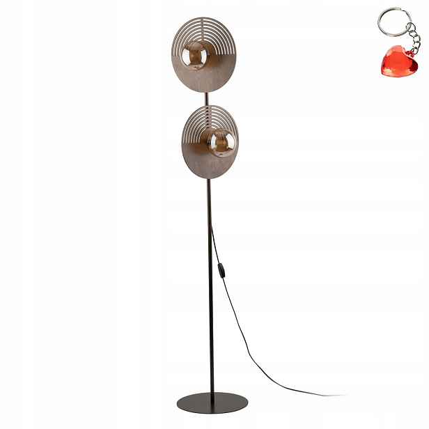 Stojací podlahová lampa Dub Metal Led 160 cm 2xG9 Lunar nad stůl Tk Lighting