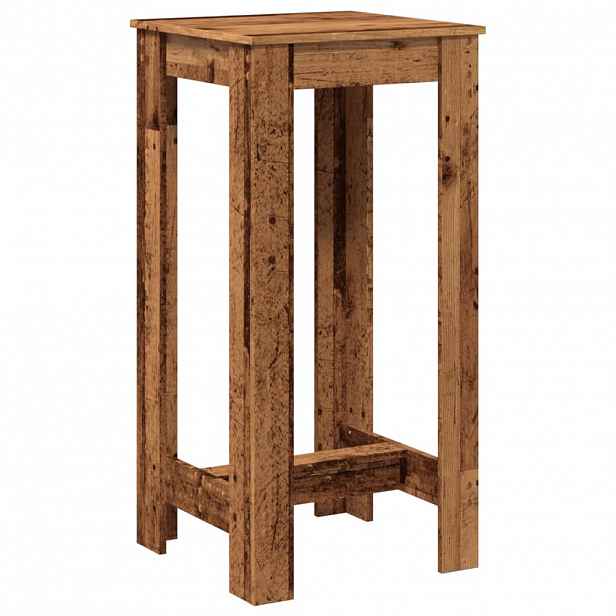 vidaXL Barový stůl old wood 51 x 50 x 103,5 cm kompozitní dřevo