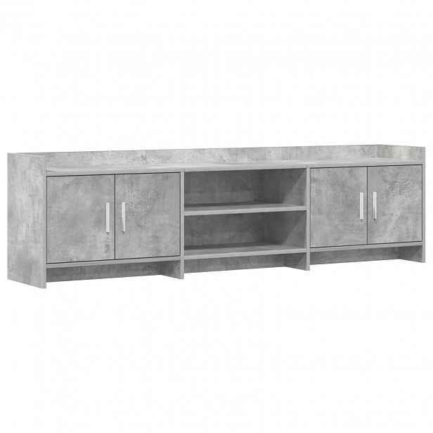 vidaXL Televizní skříň 168 x 33 x 47 cm Betonově šedá Kompozitní dřevo