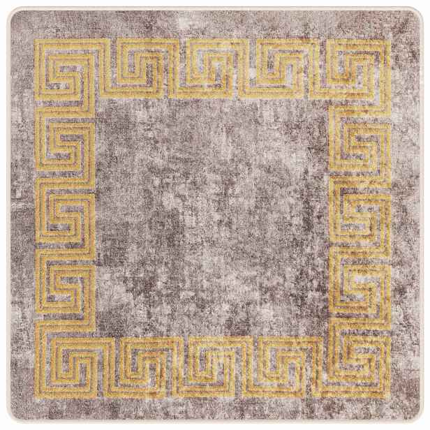 vidaXL Běhoun MARSA Šedá 100 x 100 cm Polyester a PVC