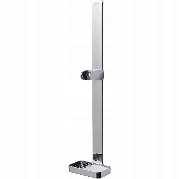 Quick Slide Sprchová tyč 75 cm Miska na mýdlo Neinvazivní montáž Chrom