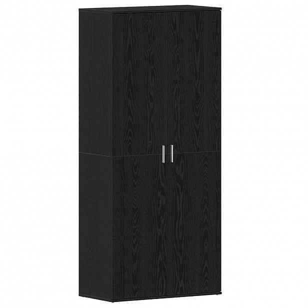 vidaXL Skříň na obuv 80 x 39 x 178 cm Kompozitní dřevo Černý dub