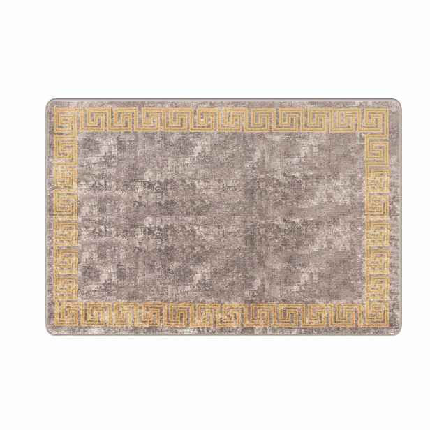 vidaXL Běhoun MARSA Šedá 100 x 150 cm Polyester a PVC