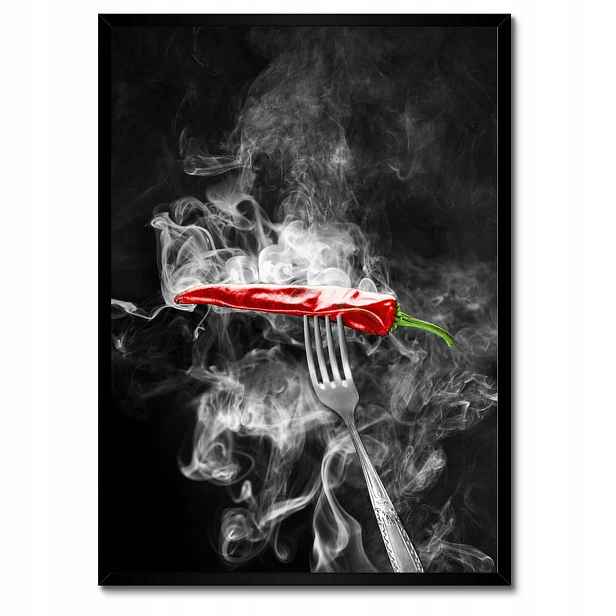 Plakáty v rámu 50x70 Chilli paprička Vidlička