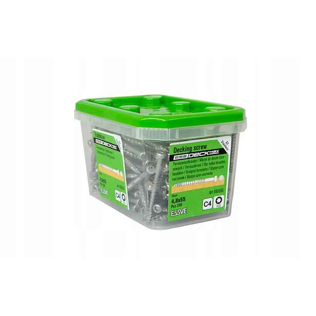Essve 4,8x55mm Essdeck Max Stříbro ocel A2 250 Ks