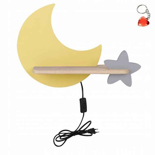 Nástěnná lampa s poličkou Led 5W Star Kids 21-84460 Candellux