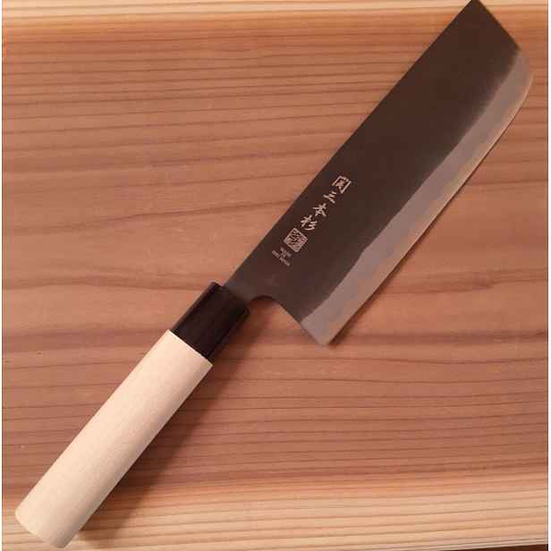 Nůž nakiri Seki Sanbonsugi Kurodachi 170 mm ocel SK4