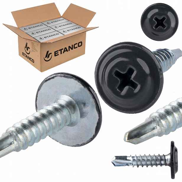 Samovrtné podložky 4,2 x 19 mm Ral 7016 2000 ks Etanco Gm-b