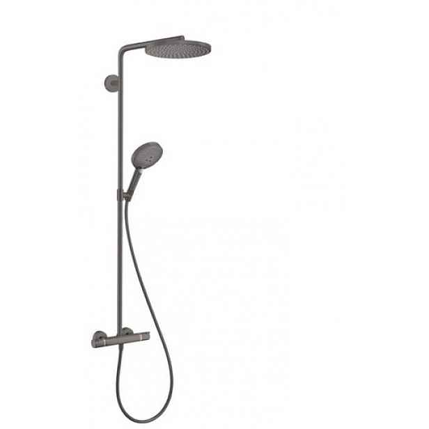 Sprchový systém Hansgrohe Raindance-Select včetně baterie kartáčovaný černý chrom 27633340