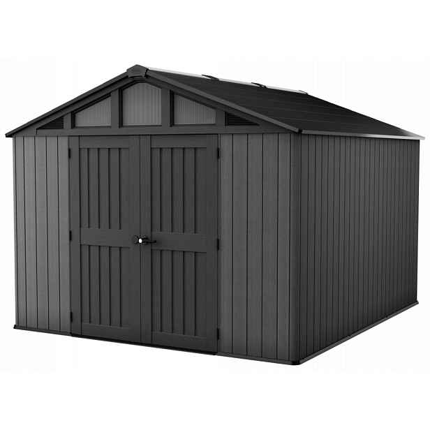 STRONGHOLD 10x11,5 domek, šedý, 304 x 350 x 251 cm