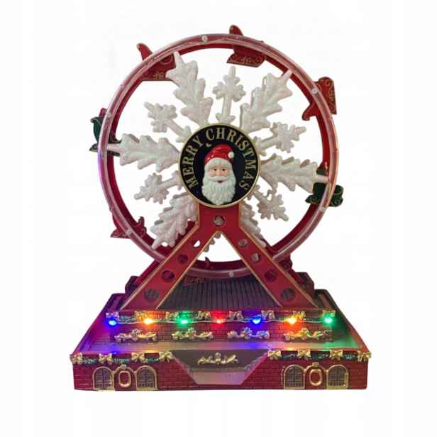 Led vánoční kolotoč animovaný 35 cm USB/baterie