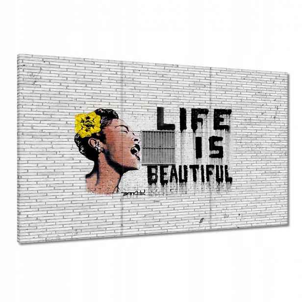 Obrazy 120x80 Banksy Life jsou krásné