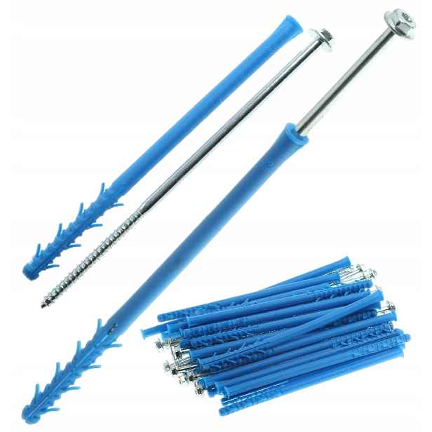Rámové Kolíky S Šestihranným Podložkovým Vrutem 10 x 220 mm 25 ks Kolíků
