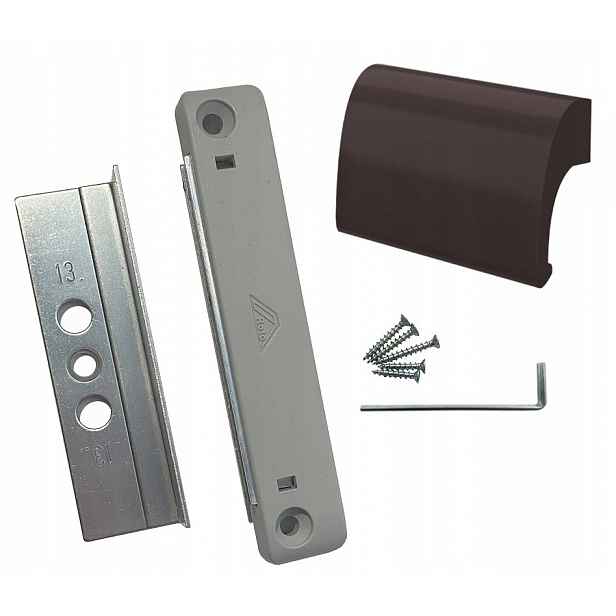Roto Magnetický zámek pro jednokřídlé dveře, úchytka DeLuxe RAL8019
