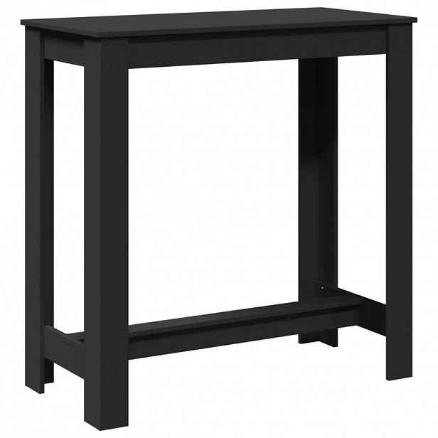 vidaXL Barový stůl černý 102 x 50 x 103,5 cm kompozitní dřevo