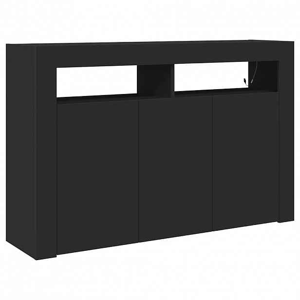 vidaXL Servírovací skříň Černá 116 x 30 x 75 cm Kompozitní dřevo