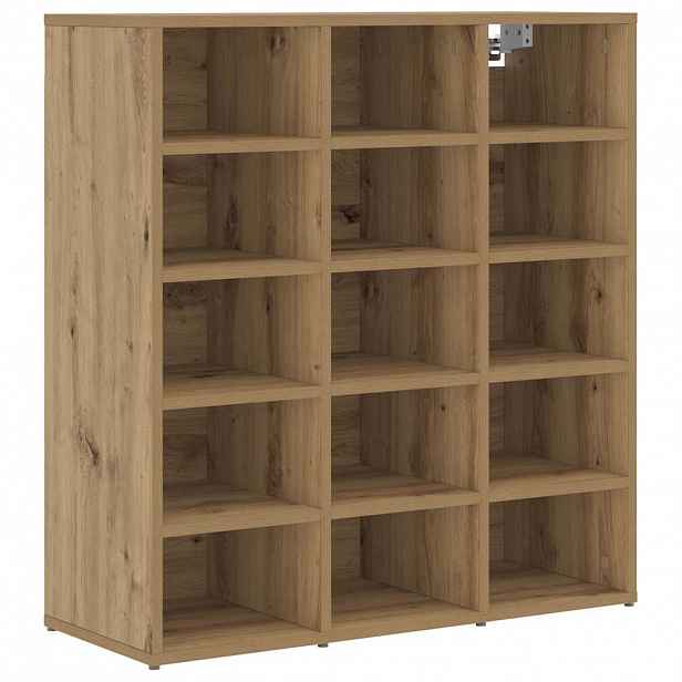 vidaXL Skříň na obuv 77,5 x 30 x 83,5 cm Kompozitní dřevo Dub artisan