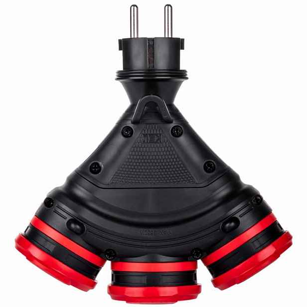 Rozbočka 3 zásuvky 2p+Z 16A 250V IP54 Schmith