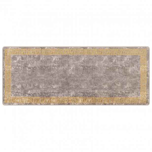 vidaXL Běhoun MARSA Šedá 100 x 250 cm Polyester a PVC