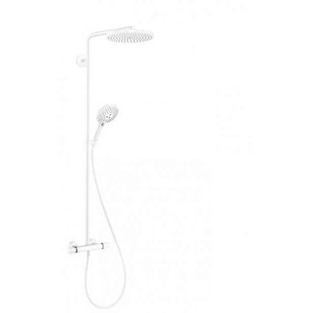 Sprchový systém Hansgrohe Raindance-Select včetně baterie matná bílá 27633700