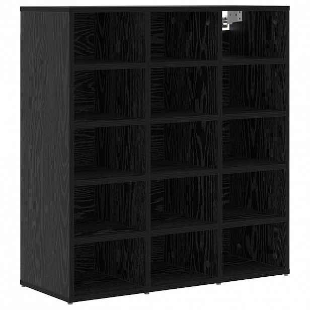vidaXL Skříň na obuv 77,5 x 30 x 83,5 cm Kompozitní dřevo Černý dub