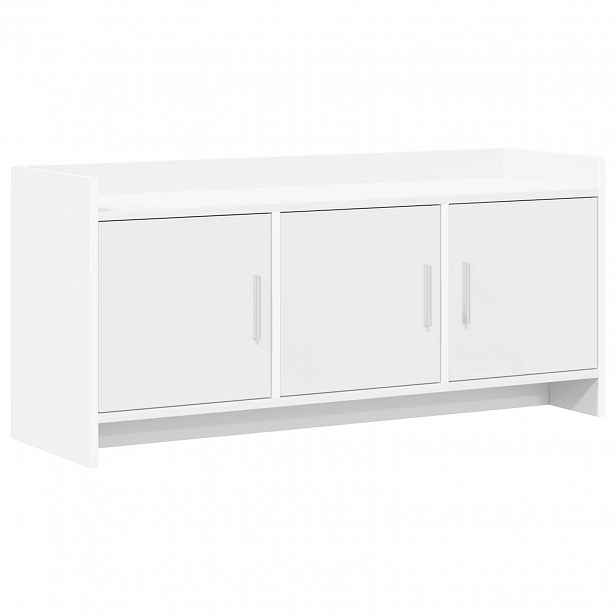 vidaXL Televizní skříň 102 x 33 x 47 cm Bílá Kompozitní dřevo