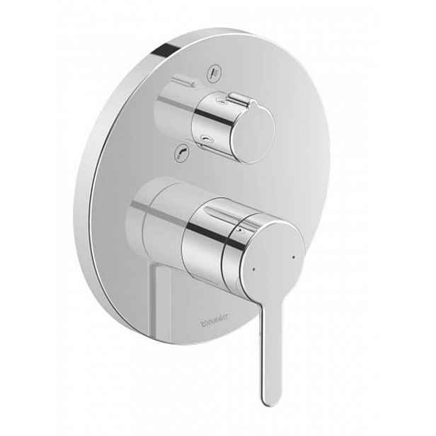 Duravit C.1 - Vanová baterie pod omítku, pro 2 spotřebiče, chrom C15210018010