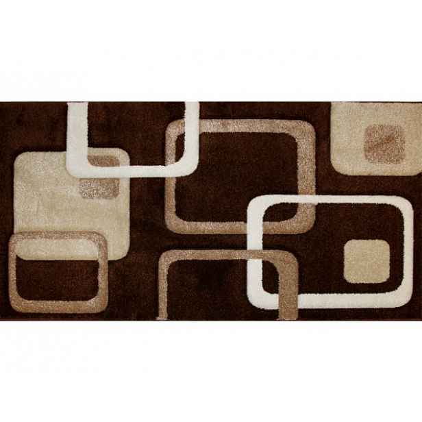Hnědý kusový koberec Rumba 5280, 80x150 cm