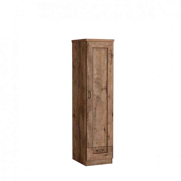 Jednodveřová skříň GIADA - šířka 46 cm, dub lefkas