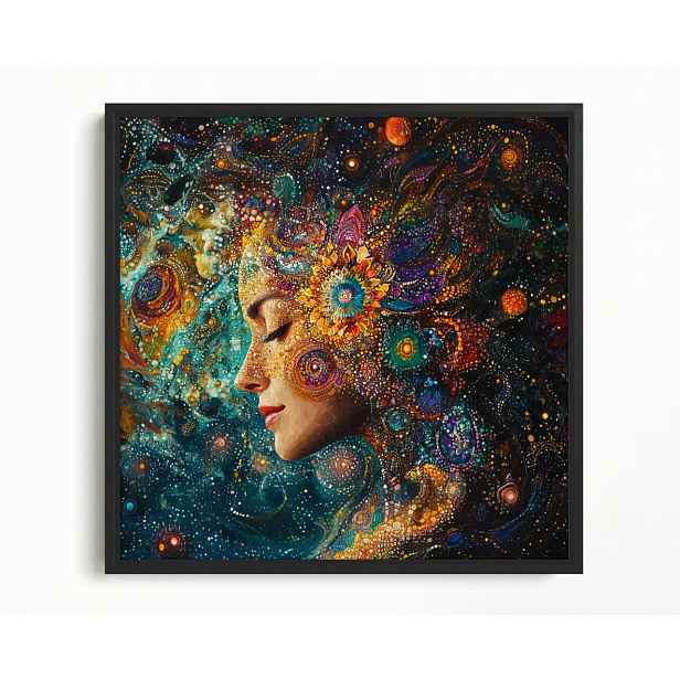 Obraz Rama American Box Portret Kobieta Mandala Czakra Energia Zen 60x60