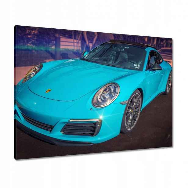 Obrazy 80x60 Tyrkysové Porsche Tyrkysové
