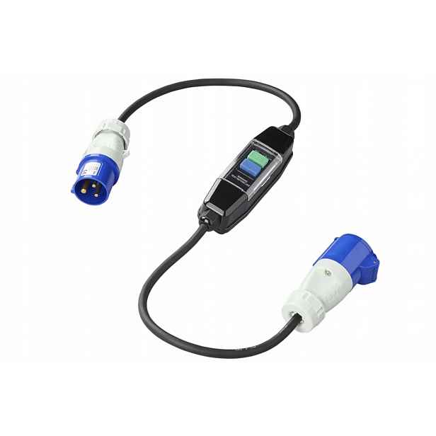 Přechodový kabel Cee ProPlus s proudovým chráničem Rcd 120 cm