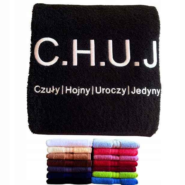 Vtipný Dárek Ke Dni Přítele – Ručník C.h.u.j Pro Muže Manžela