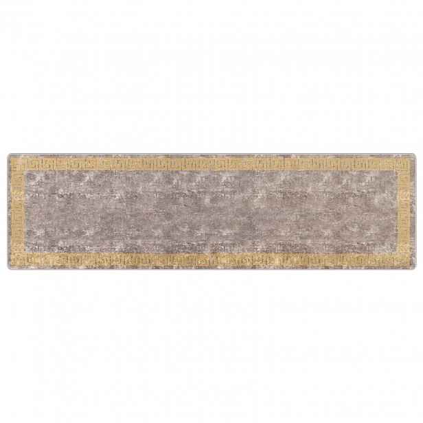 vidaXL Běhoun MARSA Šedá 100 x 350 cm Polyester a PVC