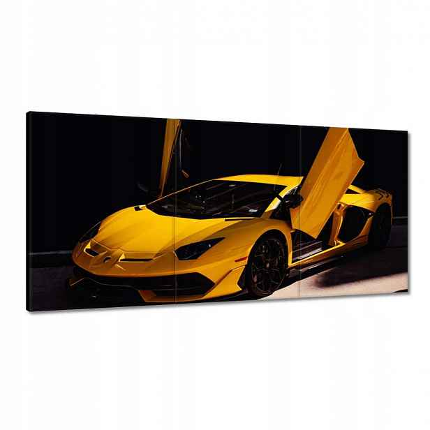 Obrazy 120x60 Žluté sportovní auto
