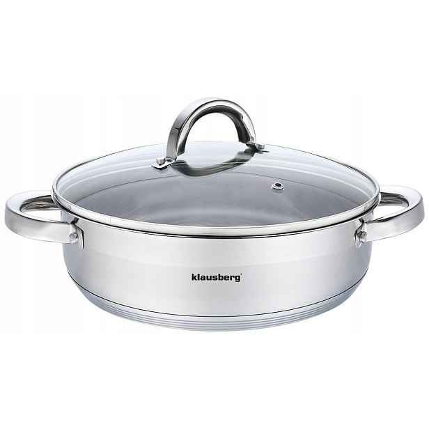 Klausberg Hrnec Plochý s víkem 24 cm KB-7172