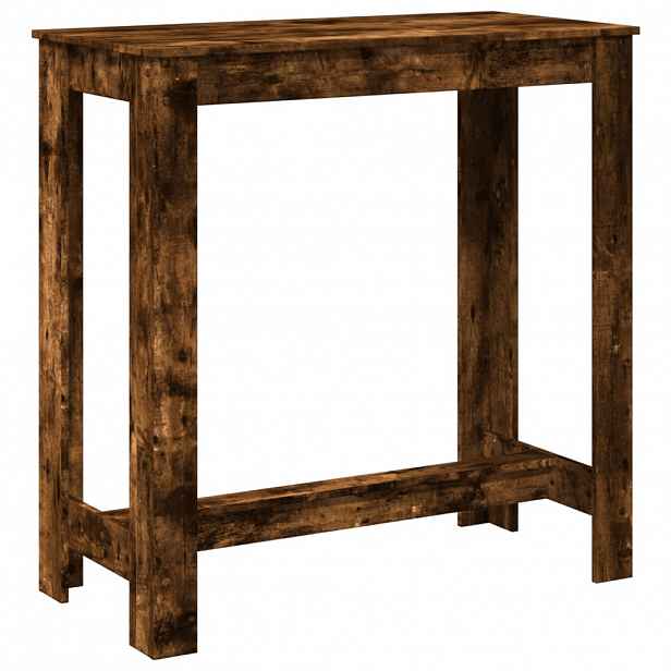 vidaXL Barový stůl kouřový dub 102 x 50 x 103,5 cm kompozitní dřevo