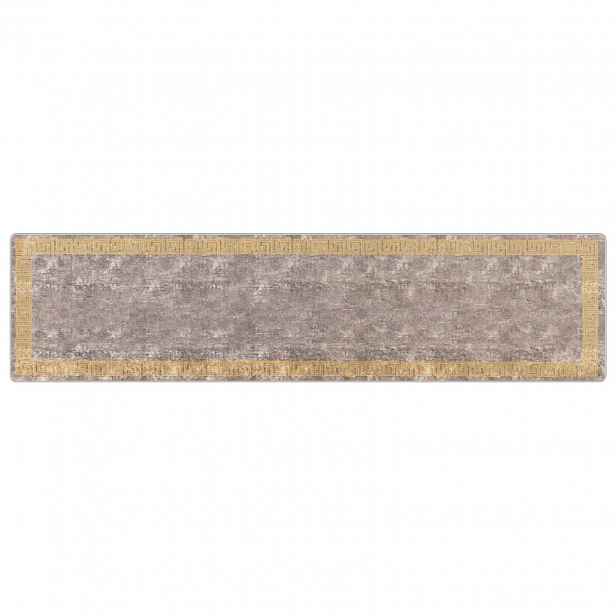 vidaXL Běhoun MARSA Šedá 100 x 400 cm Polyester a PVC