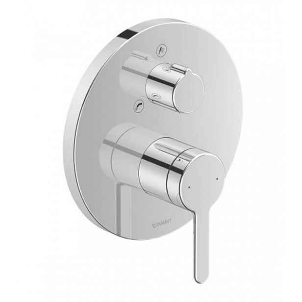 Duravit C.1 - Vanová baterie pod omítku, pro 2 spotřebiče, chrom C15210012010