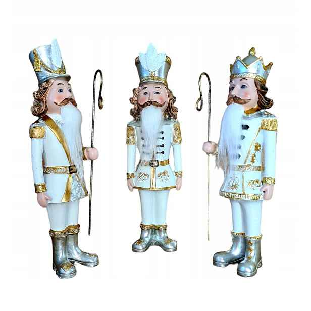 Figurka Louskáček, Voják, Nutcracker 3 kusy 22 cm.
