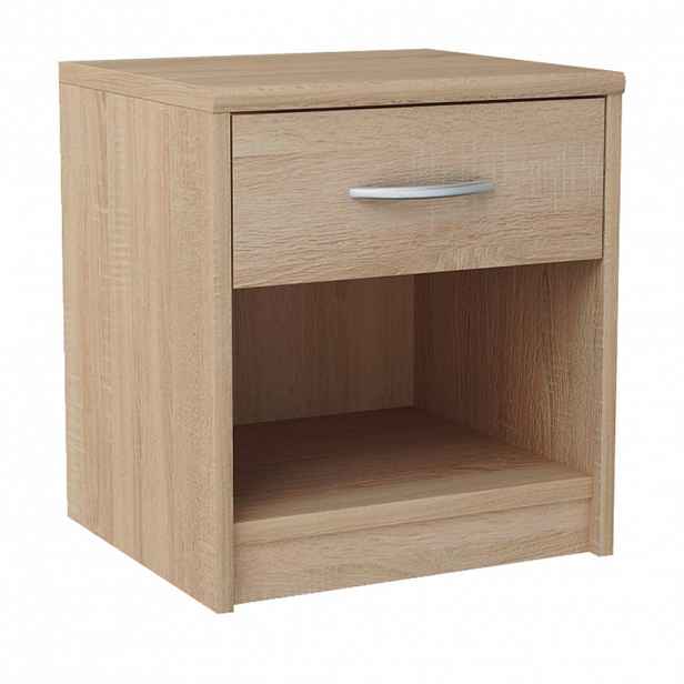 Home Collective ODKLÁDACÍ stolek s 1 zásuvkou, šířka 35 cm, v barvě dubu sonoma