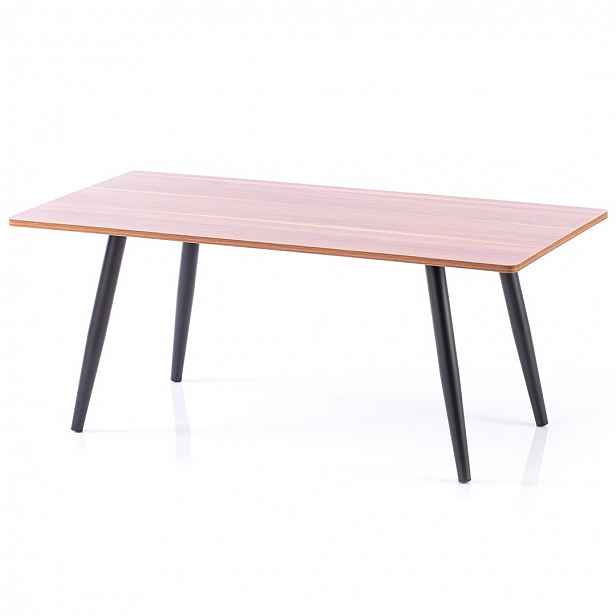 Konferenční stůl s deskou v dekoru ořech PYXE 110x55 cm