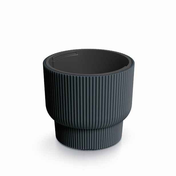 Prosperplast Květináč MILLA III antracit, varianta 29,9 cm