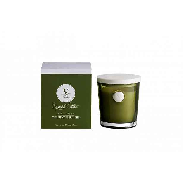 The Menthe Fraiche Vila Hermanos vonná svíčka 280 g, série Cameo Green