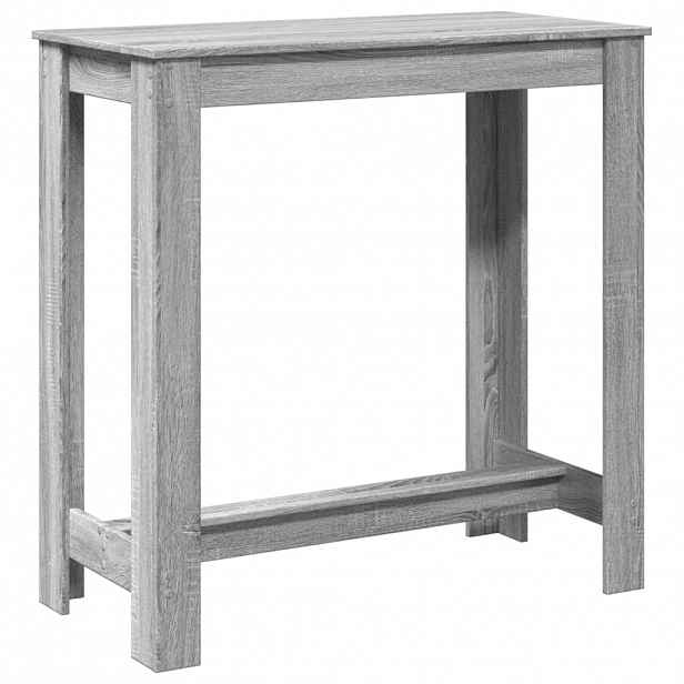 vidaXL Barový stůl šedý sonoma 102 x 50 x 103,5 cm kompozitní dřevo