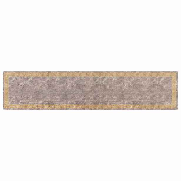 vidaXL Běhoun MARSA Šedá 100 x 450 cm Polyester a PVC