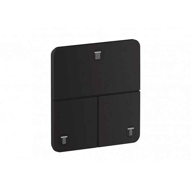 Axor ShowerSelect ID - Ventil pod omítku pro 3 spotřebiče, matná černá 36781670