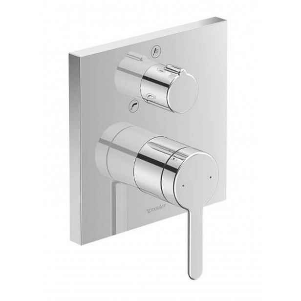 Duravit C.1 - Vanová baterie pod omítku, pro 2 spotřebiče, chrom C15210017010