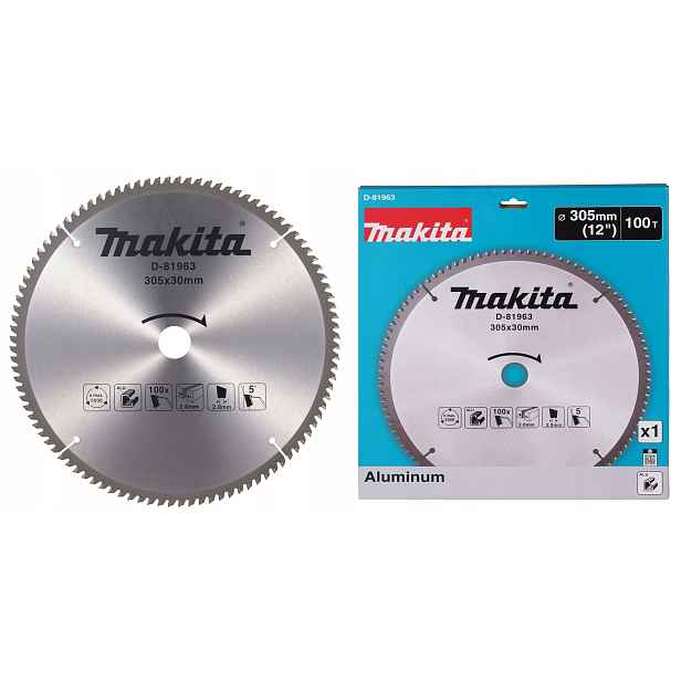 Makita D-81963 Řezací Kotouč 305x30mm 100Z Na Hliník Redukce Na 25,4 mm
